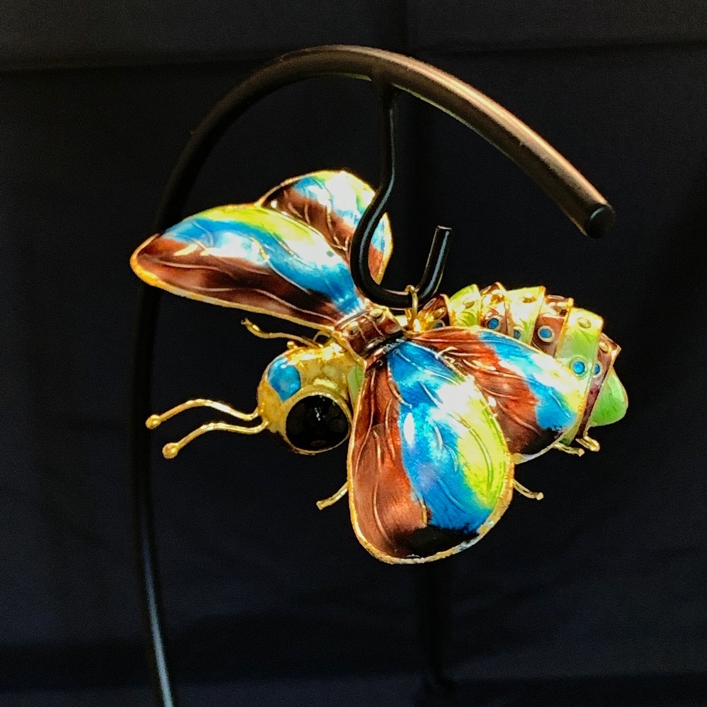 VTG Cloisonné Articulated  Bumble Bee Ornament/ Decoration